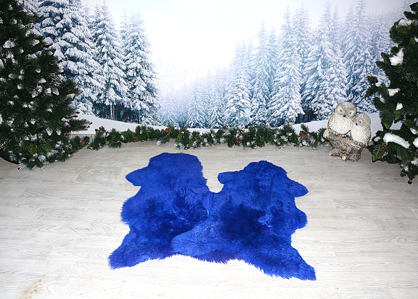 Blauer Wichtel Lammfell Twinset (öko)